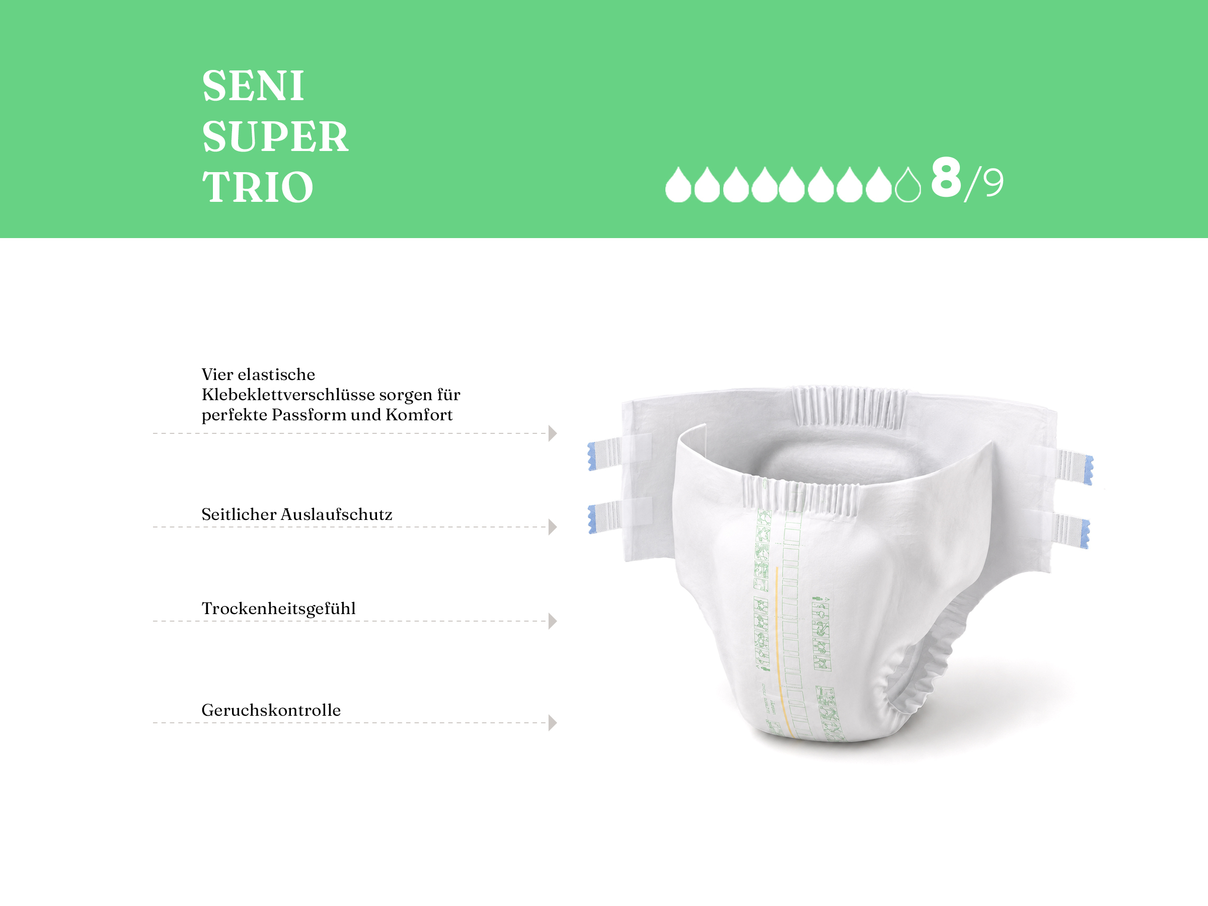 Seni Super Trio, S - XL