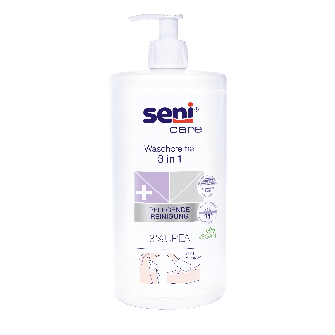 Seni Care Waschcreme, 3-in-1, 3% Urea, 1000ml